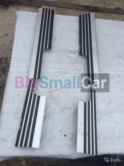 Накладки порогов алюминевые Range rover, ленд рове